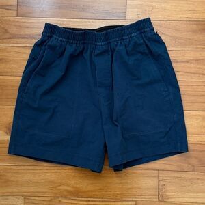 Men Lululemon Mens Shorts Bowline 5"VersaTwill True Navy Blue Size Extra Small